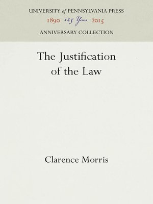 cover image of The Justification of the Law